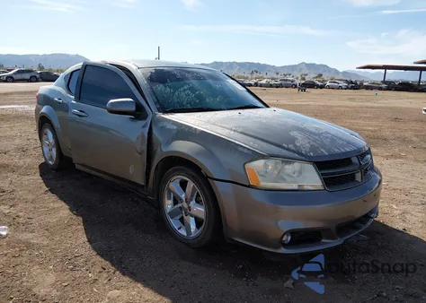2013 Dodge Avenger Sxt из США, поврежденный, VIN 1C3CDZCB2DN554785